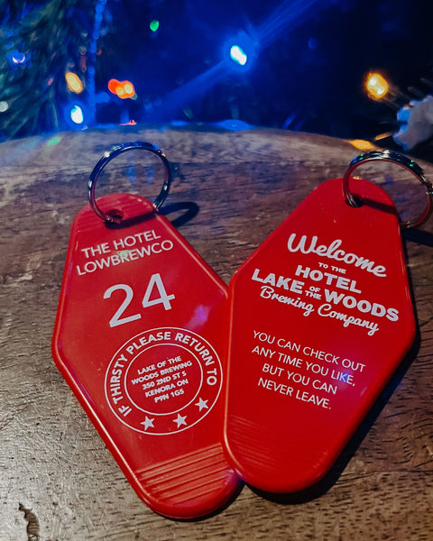 LowBrewCo Hotel Keychain
