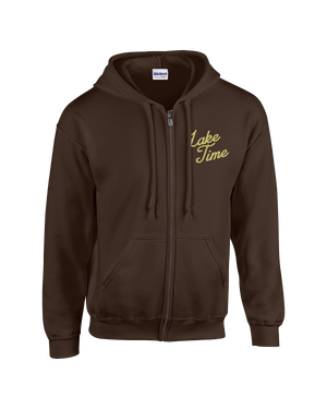 Brown Zip Hoodie