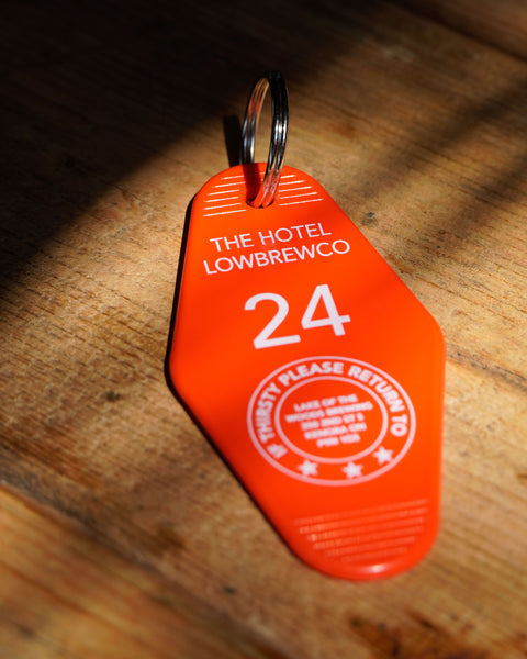 LowBrewCo Hotel Keychain