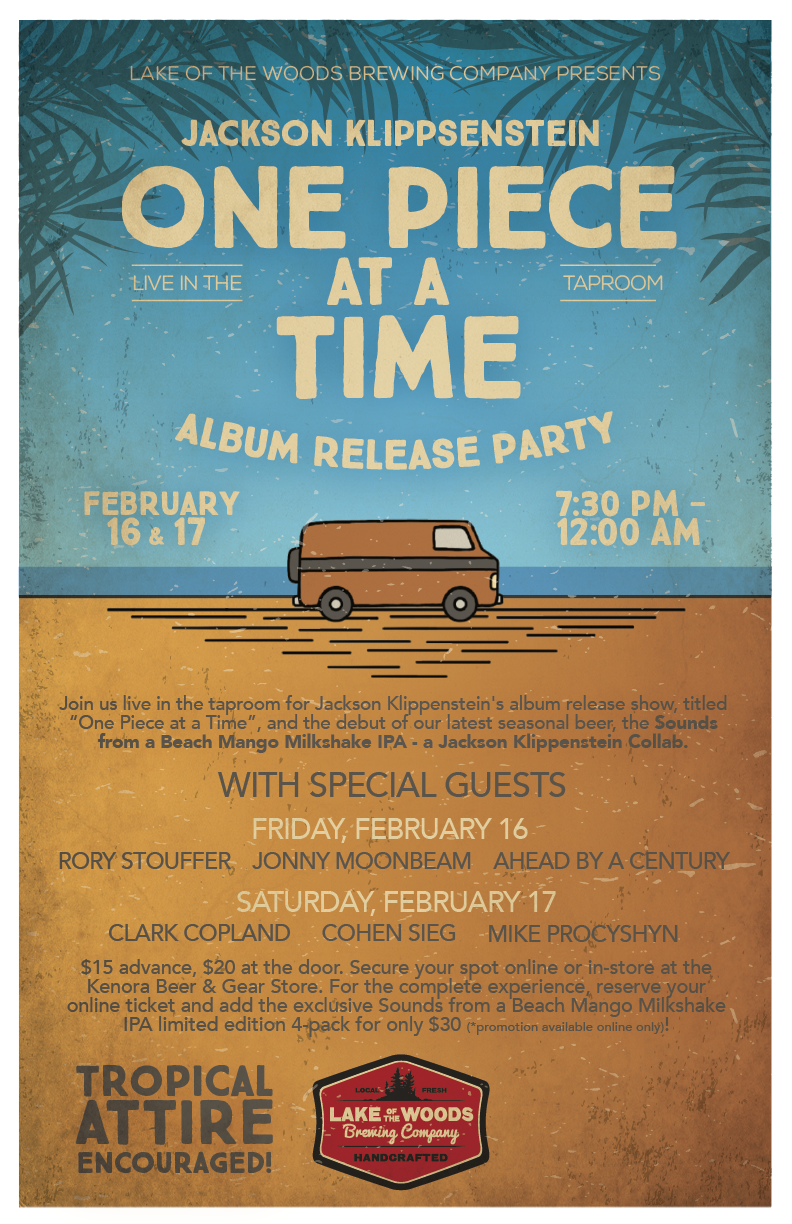 One Piece at a Time Album Release Party - NIGHT 2 TICKET