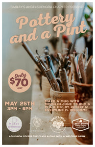 Pottery and a Pint With Moon In June Studio