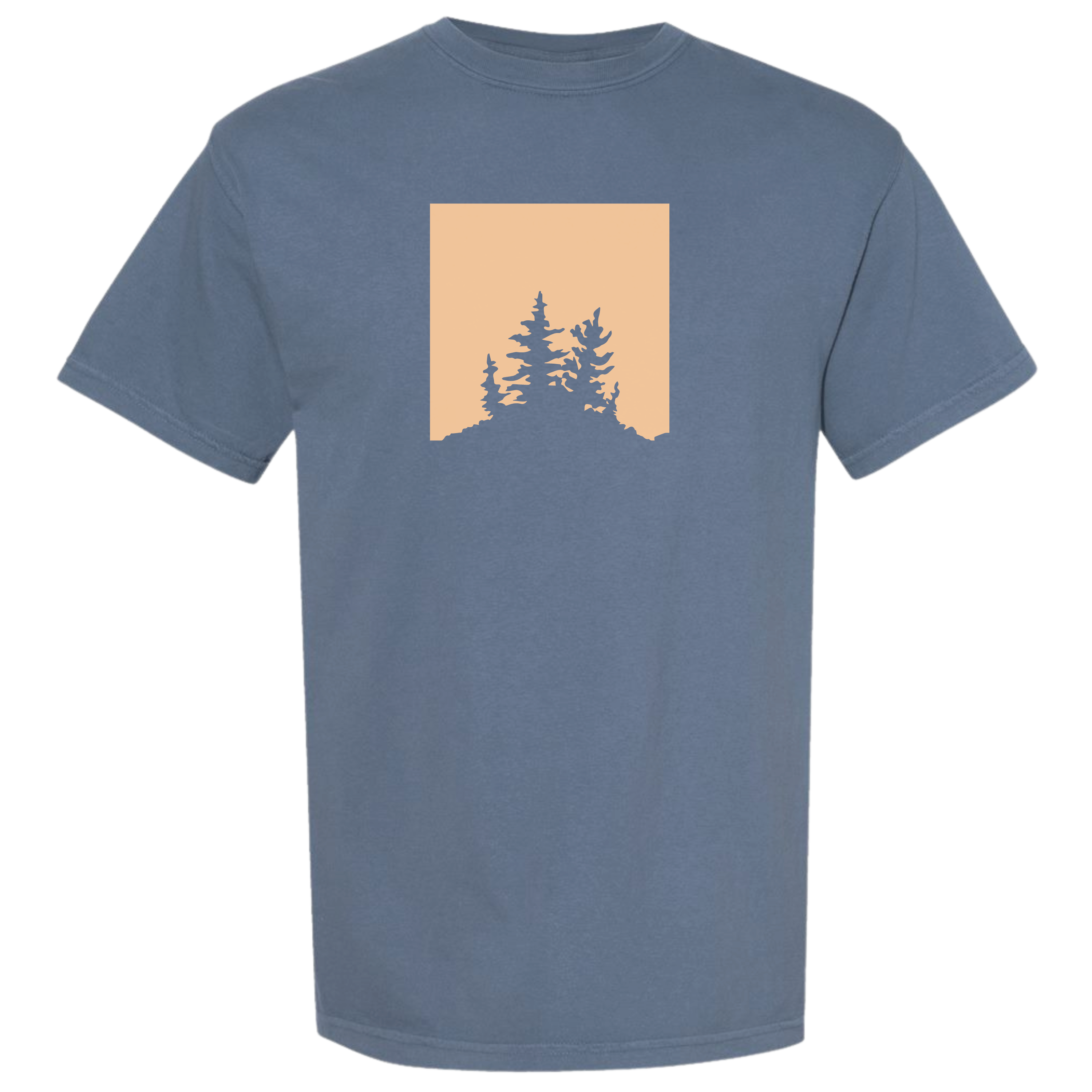 Blue Treeline Silhouette Tee