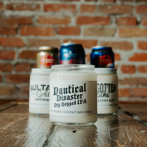 Waxxed Beer Candles