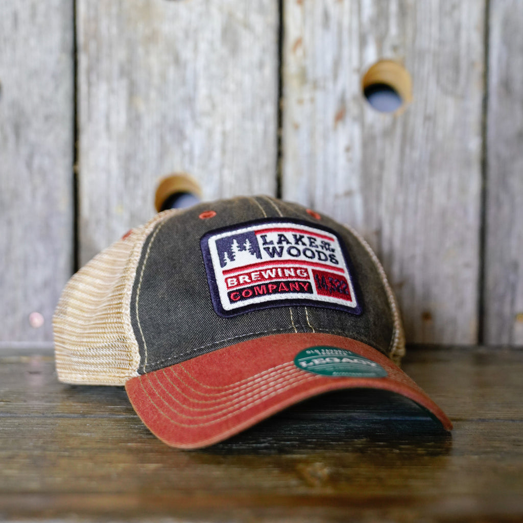 Black/Cardinal Old Favourite Trucker Hat